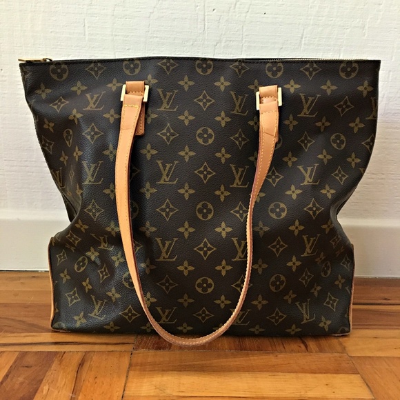 Louis Vuitton Handbags - Louis Vuitton Shoulder Bag Cabas Mezzo Brown Tote